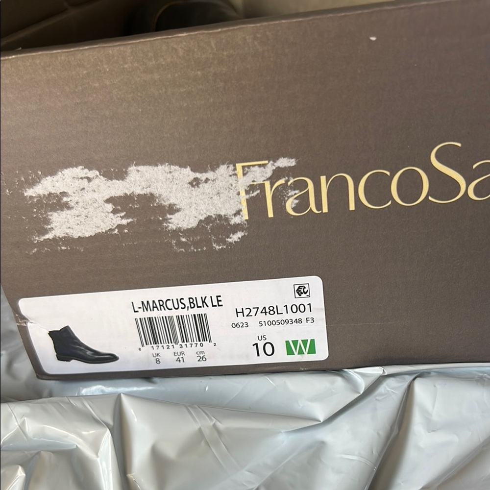 Franco Sarto Black Ankle Boots